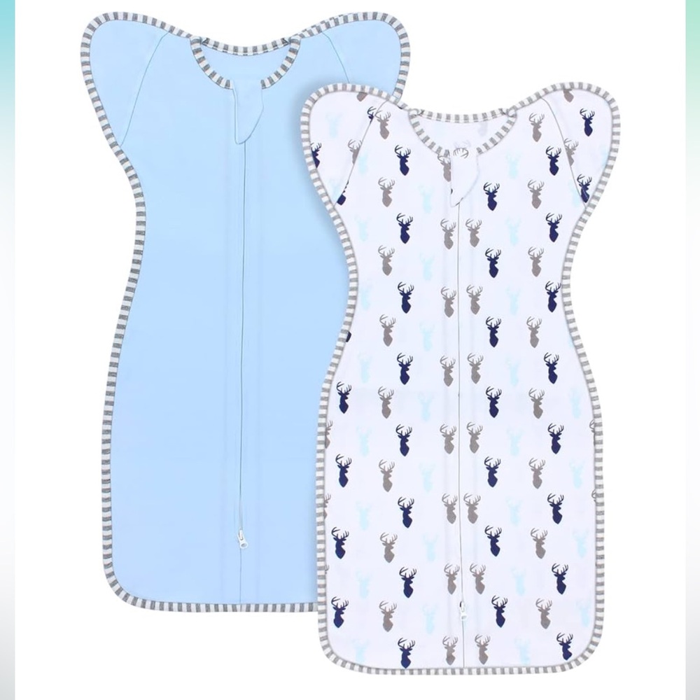 EUC Arms Up Zipper Sleep Sacks, Set of Two, Large